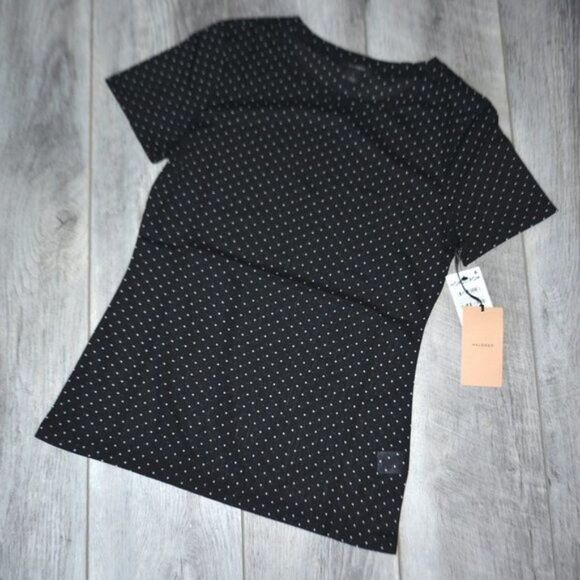 HALOGEN - Crewneck Mesh Top - Picture 2 of 3